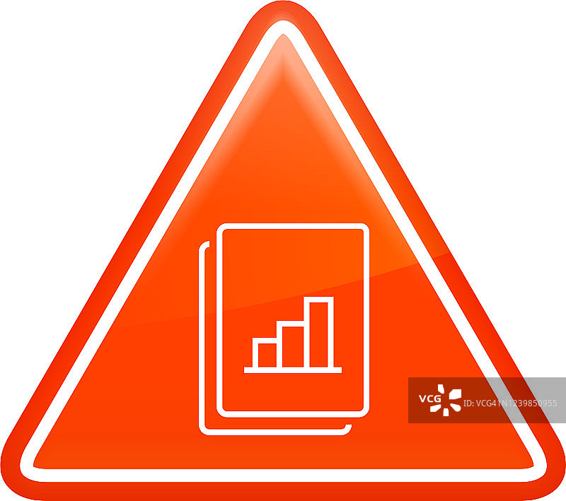 文档上的条形图图标图片素材