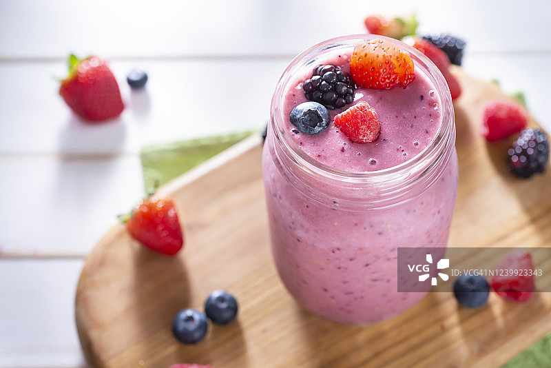 浆果冰沙图片素材