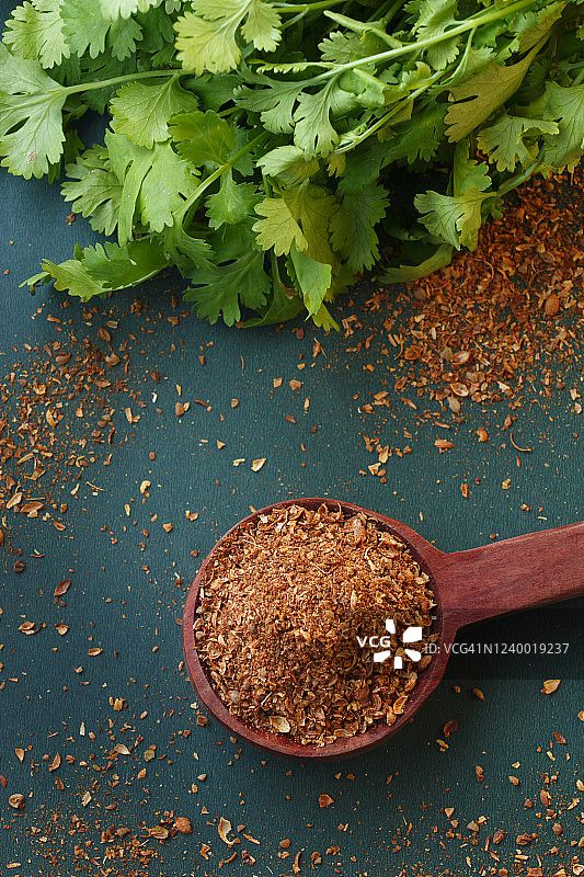 芫荽粉碎末图片素材