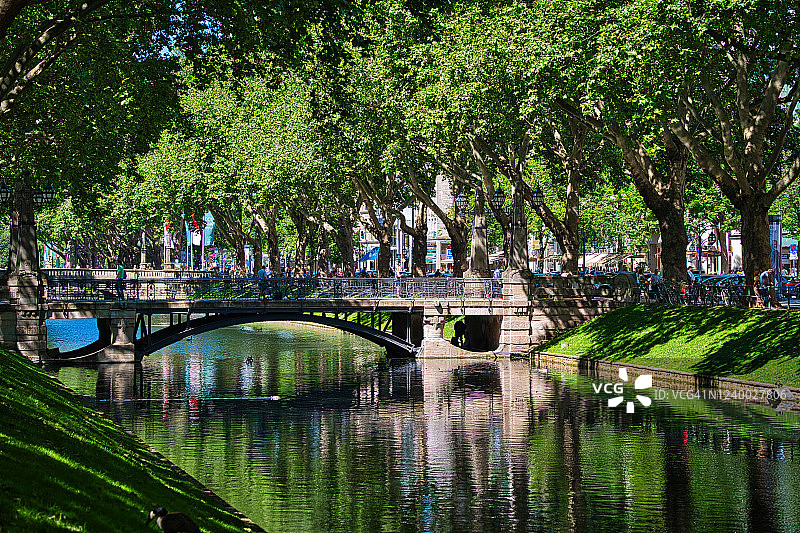 德国杜塞尔多夫国王大道图片素材