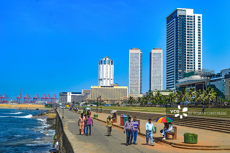 科伦坡高尔夫球场海滩景色图片素材