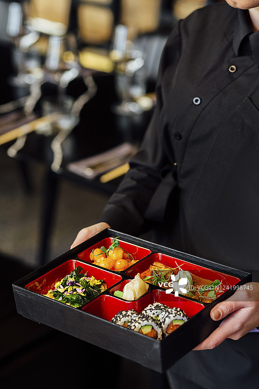 各种东方东亚美食高角度景观图片素材