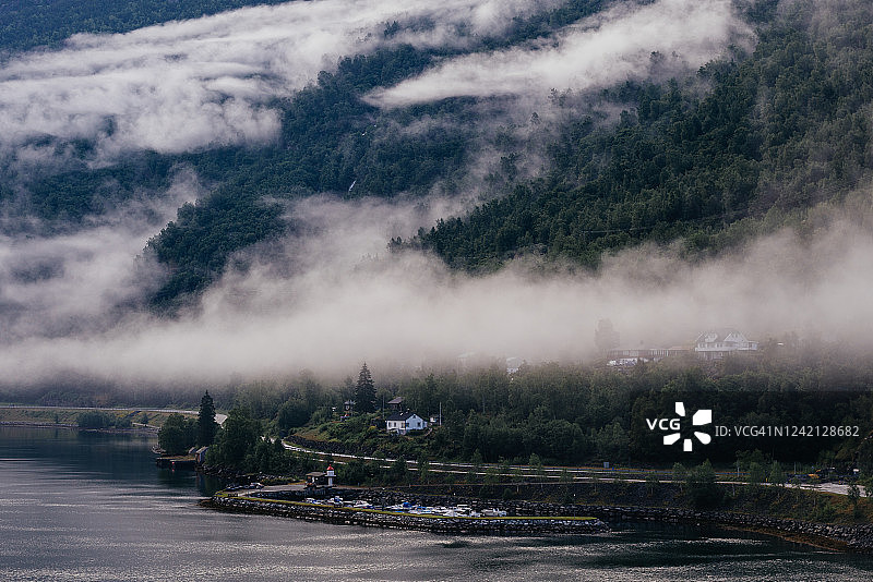 挪威弗莱姆港口图片素材