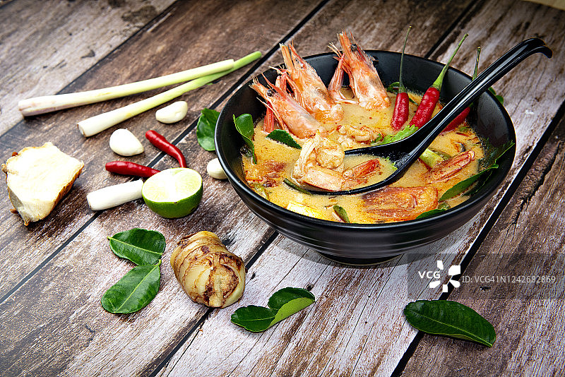 著名的泰式冬阴功汤图片素材