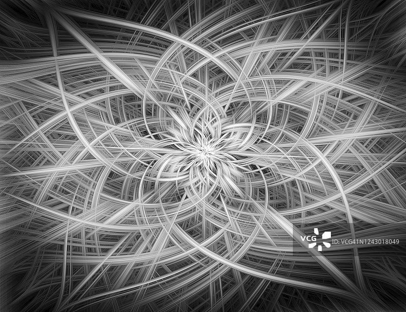 黑色背景上的曲线彩色抽象背景图片素材