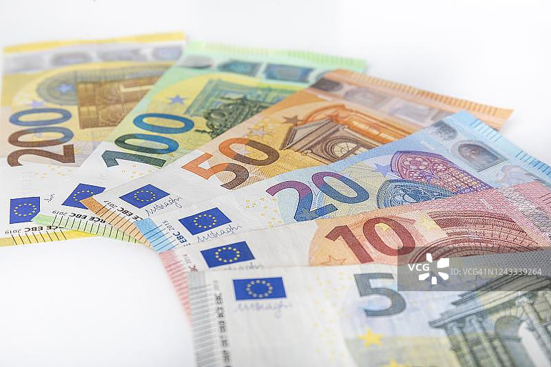 各种欧元纸币，德国图片素材