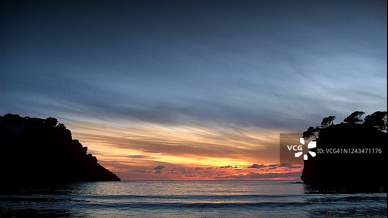 海滩日落图片素材