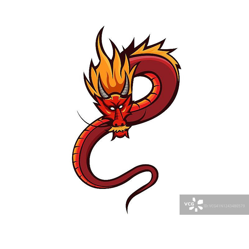 龙吉祥物标志图片素材