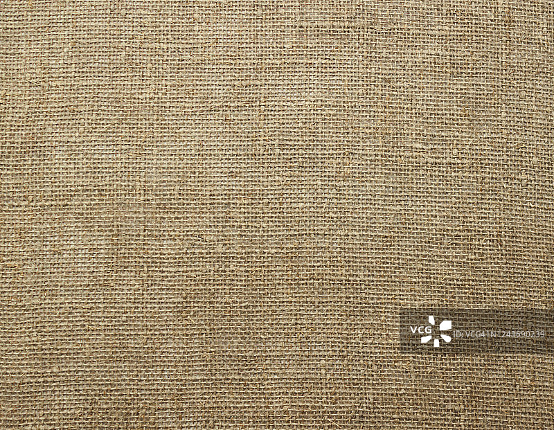天然亚麻未染色粗麻布纹理背景图片素材