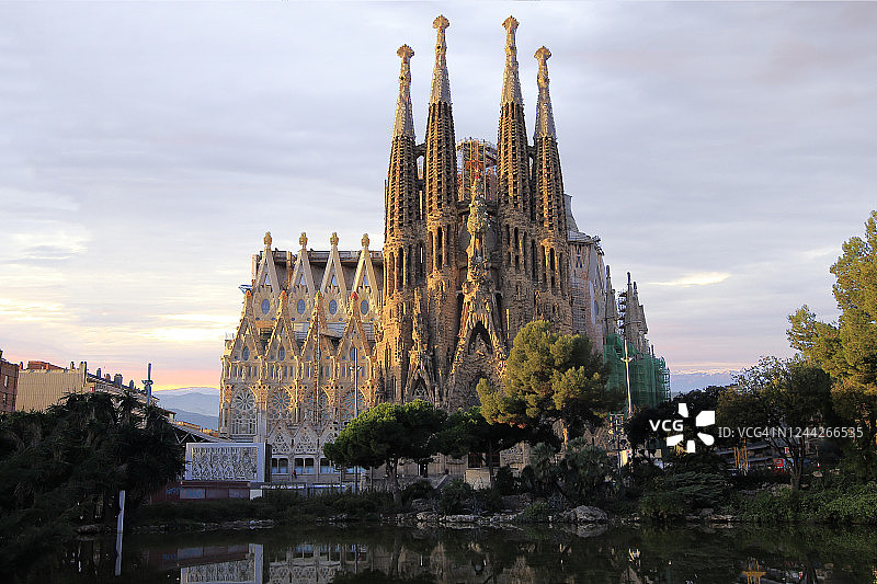 巴塞罗那圣家族教堂图片素材