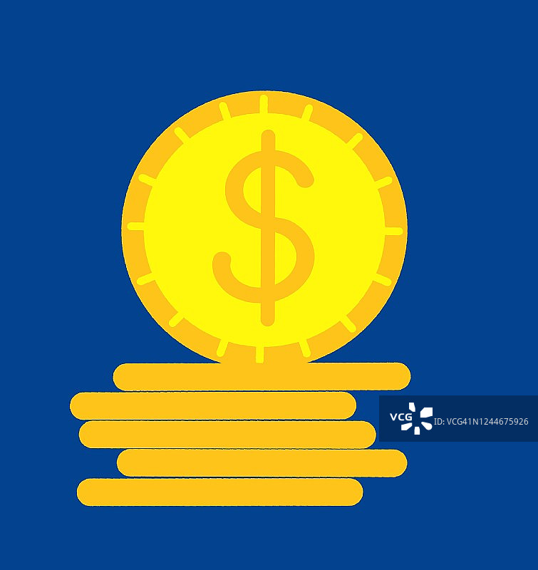 美元硬币图片素材