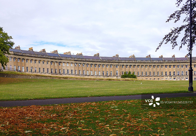 巴斯皇家新月楼，英格兰图片素材