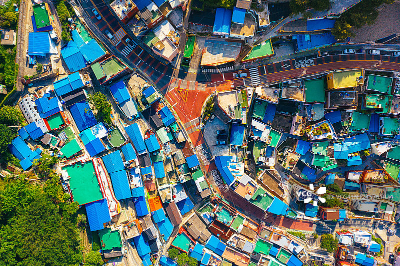 甘川文化村图片素材