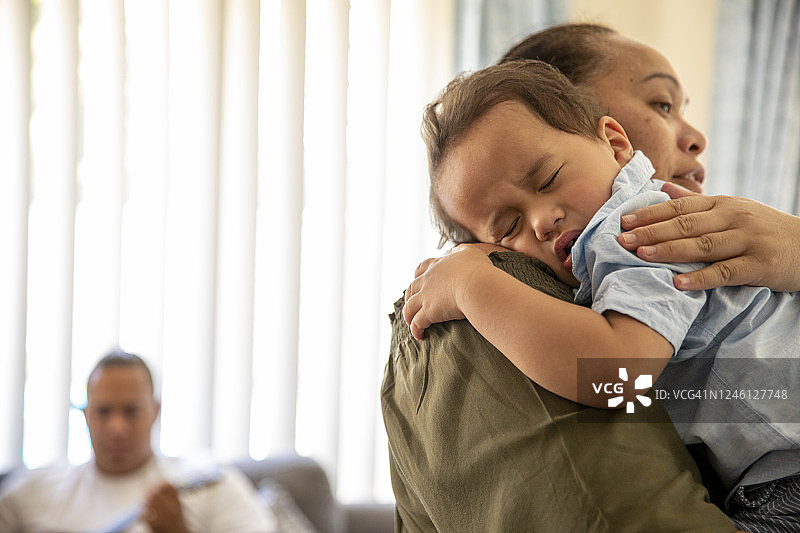 奶奶和孙子图片素材