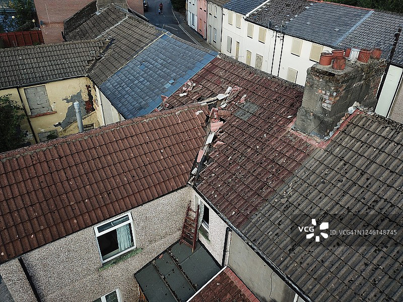 等待拆迁的废弃街道图片素材