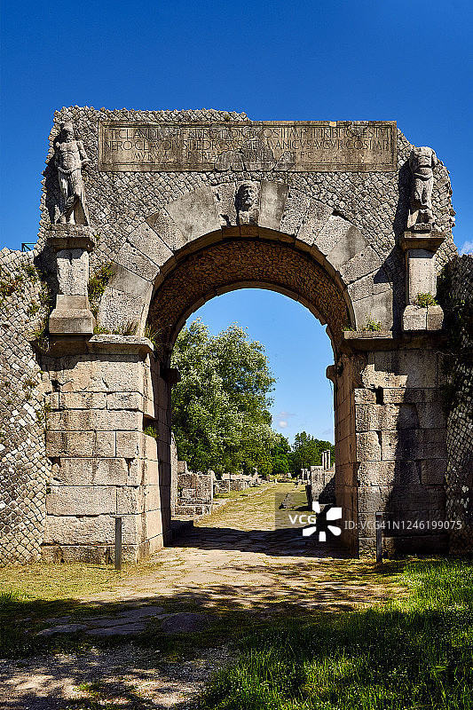 意大利莫利塞塞皮诺的阿尔蒂利亚考古遗址图片素材
