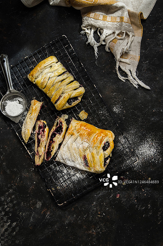 美味浆果泡芙图片素材