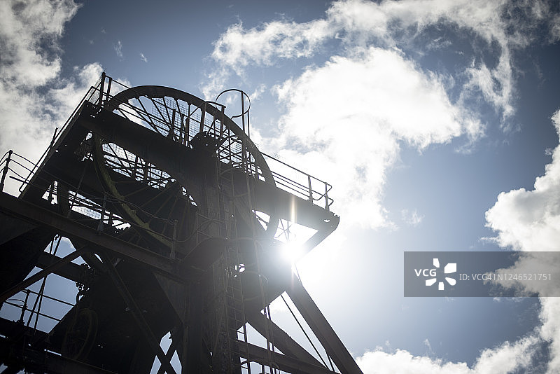 煤矿井口提升设备图片素材