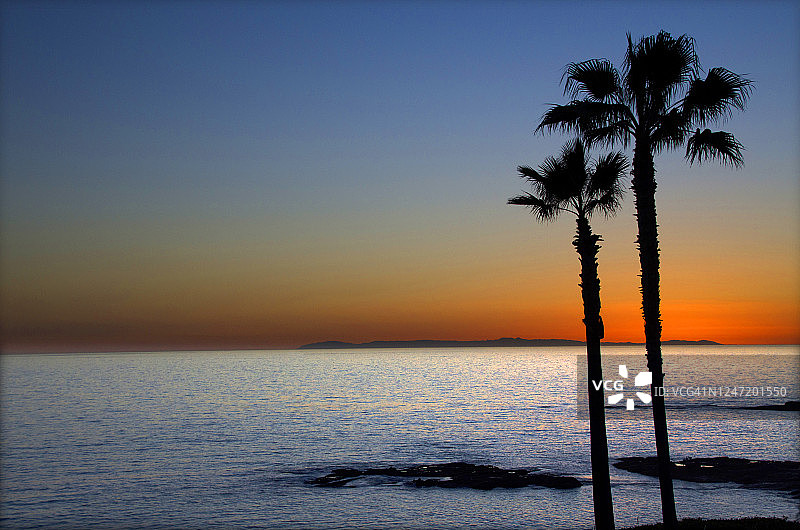 拉古纳海滩日落图片素材