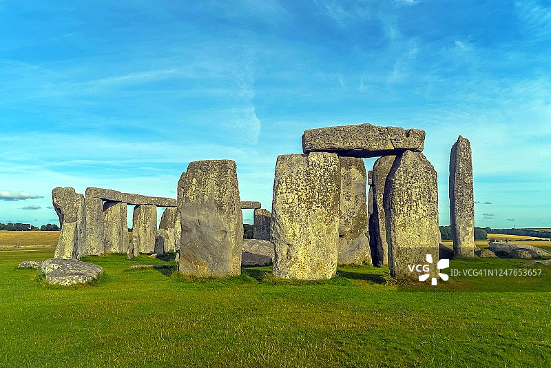 英国索尔兹伯里巨石阵的世界著名景点美景图片素材