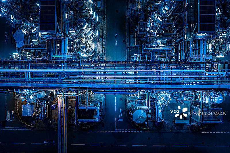 中国香港大埔的化工厂图片素材