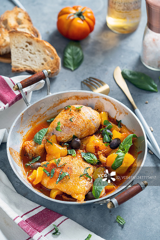 意式烩鸡图片素材