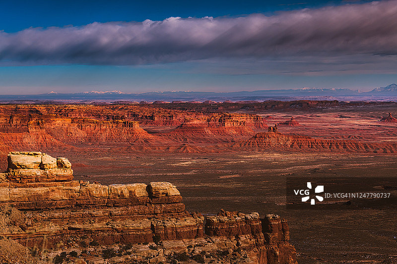 美国犹他州众神谷的鸟瞰图图片素材