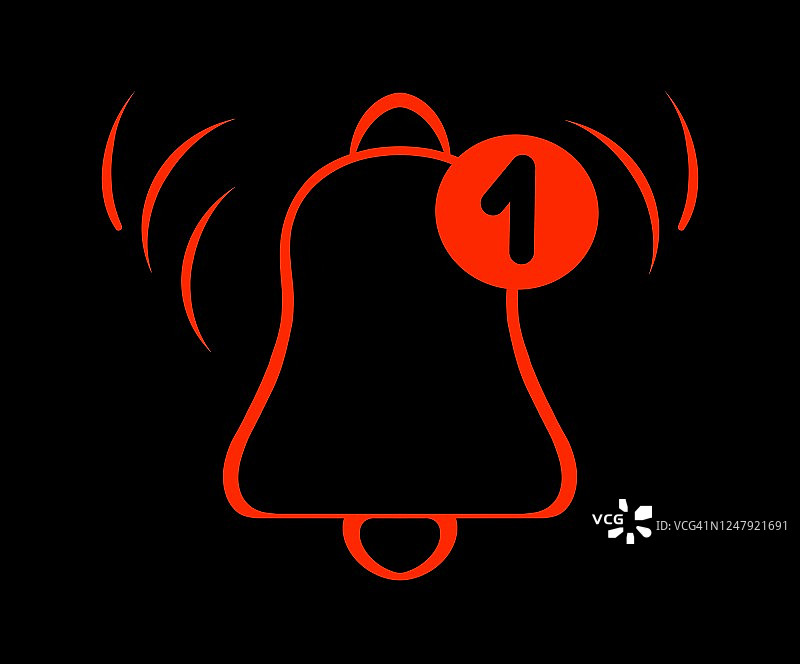 铃铛图案：您有新的通知图片素材