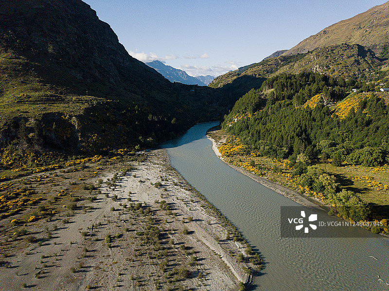 新西兰皇后镇亚瑟角周边航拍图片素材