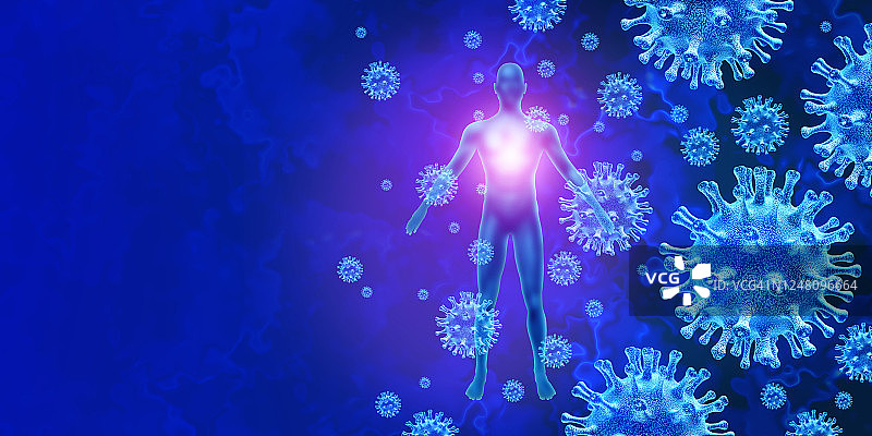 肺部病毒感染图片素材