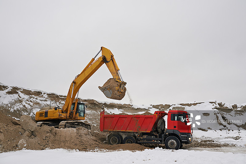 西伯利亚新路建设图片素材