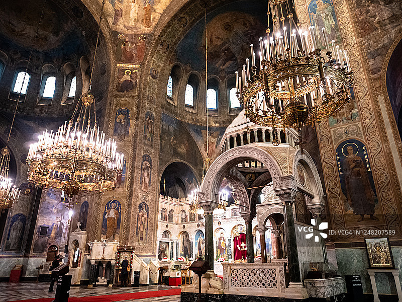 索非亚圣亚历山大·涅夫斯基大教堂，保加利亚图片素材