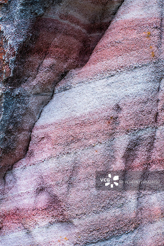 彩色砂岩层图片素材