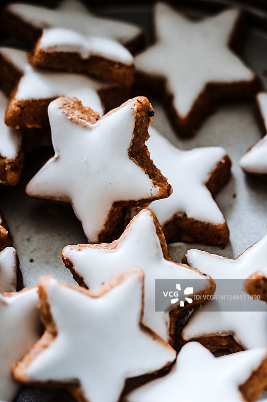 圣诞肉桂星形饼干图片素材