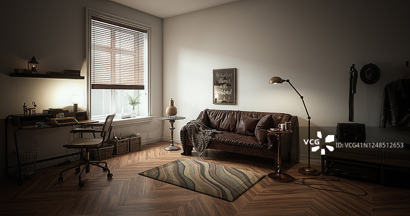 温暖舒适的室内设计图片素材