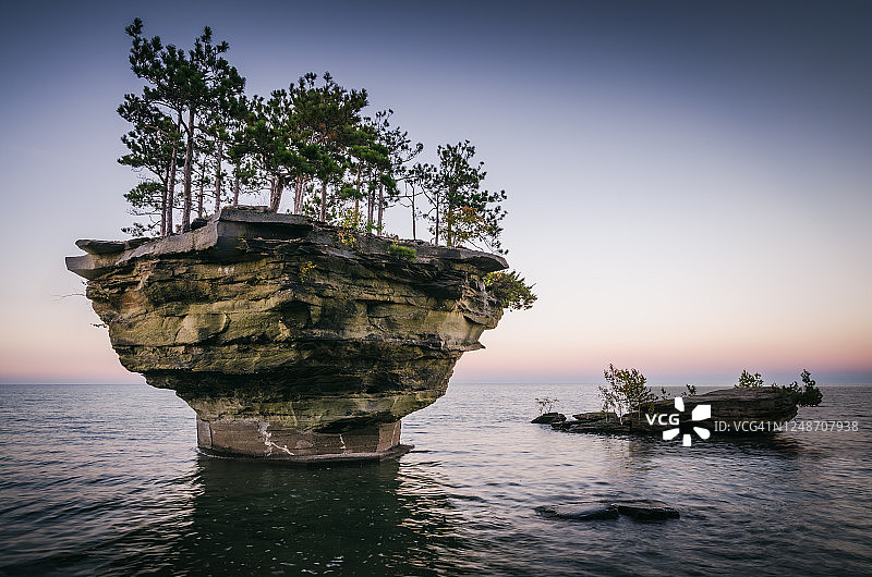 密歇根拇指的萝卜岩图片素材