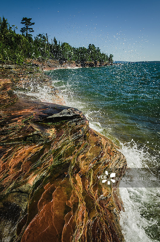 魔鬼岛的砂岩悬崖图片素材