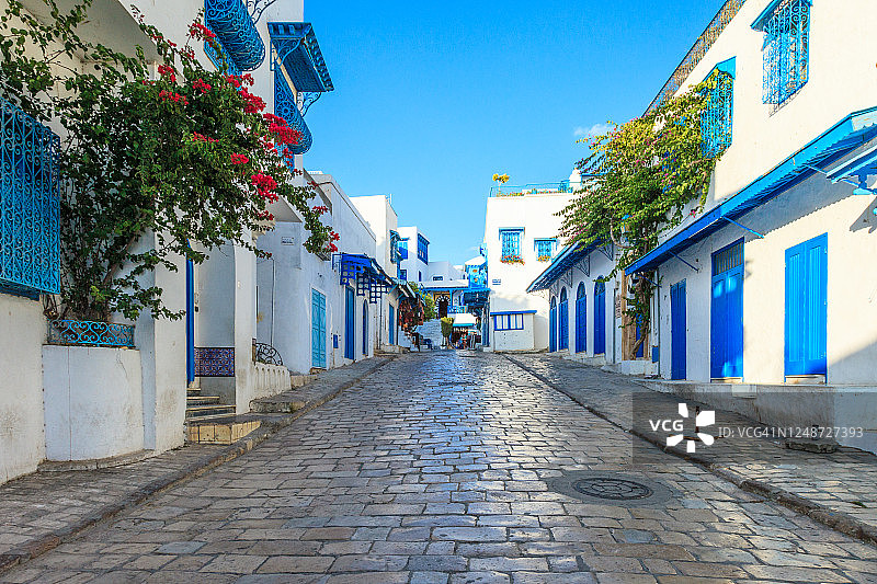 美丽的西迪布赛义德街道图片素材