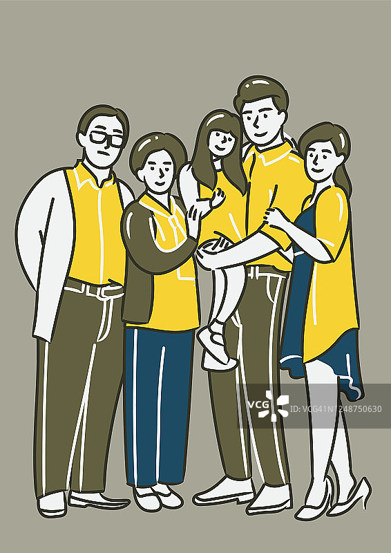 三代家庭图片素材