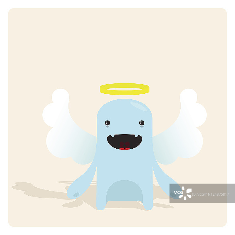 带翅膀的可爱小天使角色图片素材