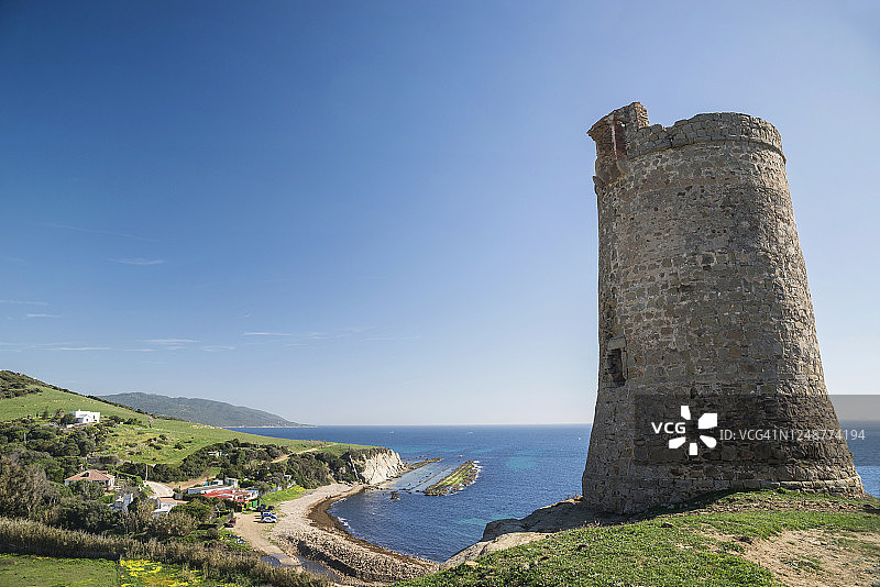 西班牙安达卢西亚加的斯省塔里法附近的瓜达梅西塔图片素材