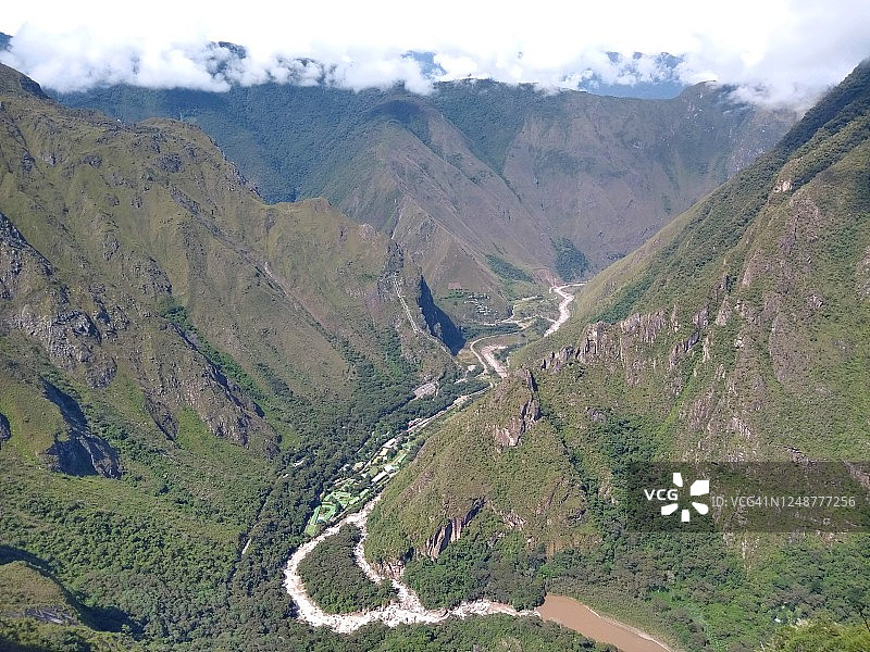 秘鲁马丘比丘的乌鲁班巴河景观图片素材