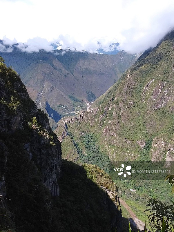 秘鲁马丘比丘的乌鲁班巴河景观图片素材