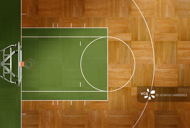 篮球场鸟瞰图图片素材