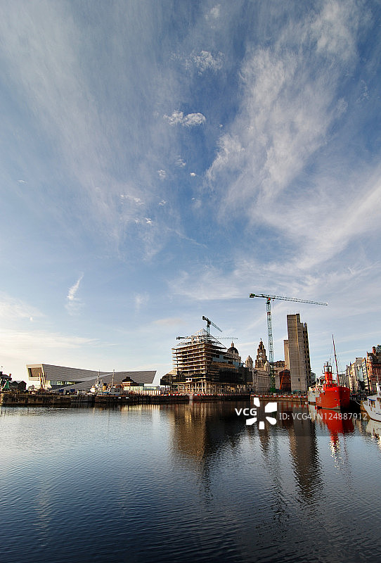 利物浦天际线与新博物馆建设图片素材