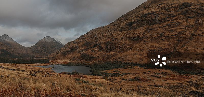 苏格兰高地格伦埃蒂夫的风景图片素材