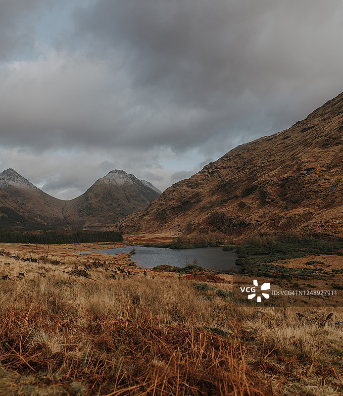 苏格兰高地格伦埃蒂夫的风景图片素材
