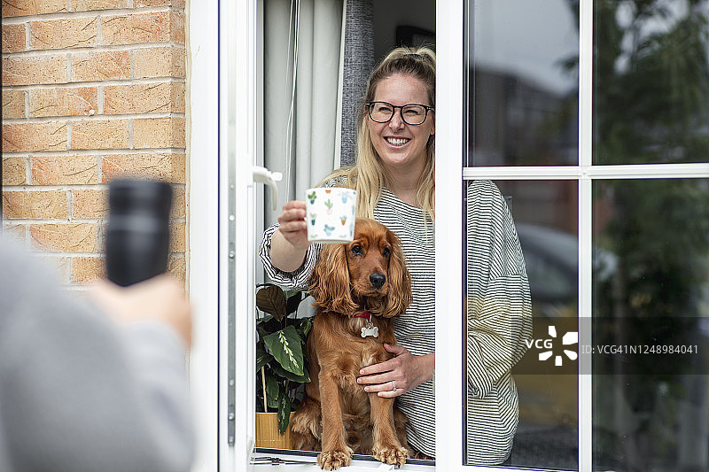 享受一次友好访问图片素材