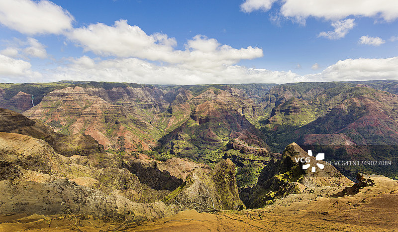 夏威夷可爱岛威美亚峡谷州立国家公园图片素材