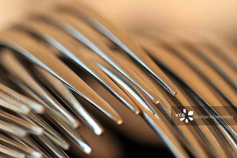 不锈钢叉子特写图片素材